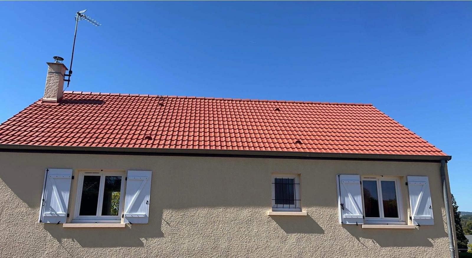 Toiture propre rénovée